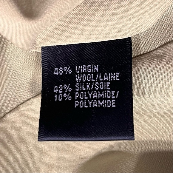 Lafayette 148 Lime Green Virgin Wool & Silk Blazer Jacket size 12 - Picture 7 of 7